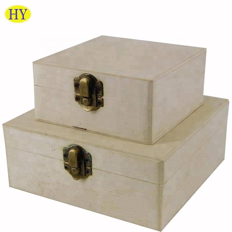 hot Luxury Custom Wood Storage Liten oppbevaringsboks