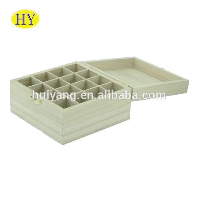 Pasadyang Natural Unfinished Essential Oil Wood Box Wholesale