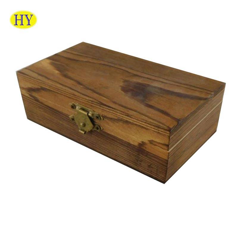 Balsa medžio dėžutės antikvarinės medinės prieskonių dėžutės medinės dovanų dėžutės