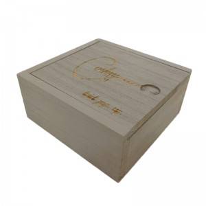 A nova venda de tapa corrediza para caixa de viño de madeira de calidade superior á venda