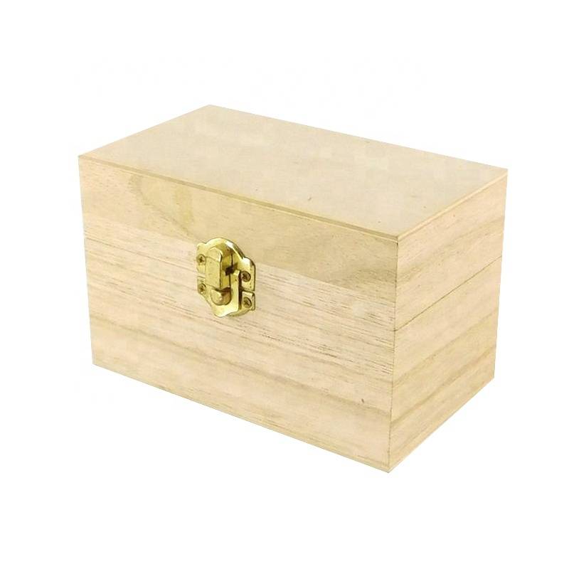 جعبه جواهرات چوبی شیک و ظریف با مقوای محفظه ای