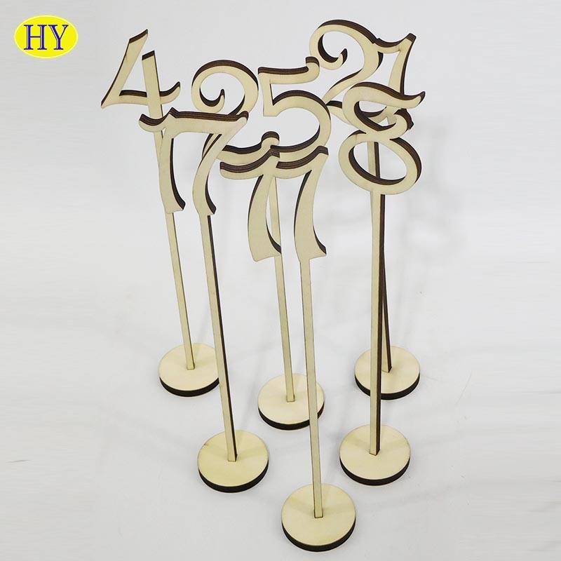Wholesale Unfinished 1-25 Wood Wedding Table Numbers