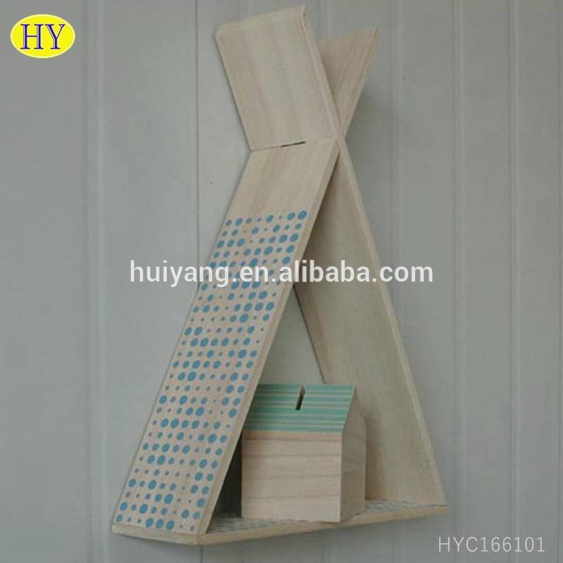 mensola portaoggetti in legno a parete scatola regalo in legno scaffale per prodotti per la decorazione domestica