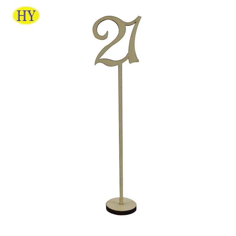 Handmade 1-25pcs wooden table number