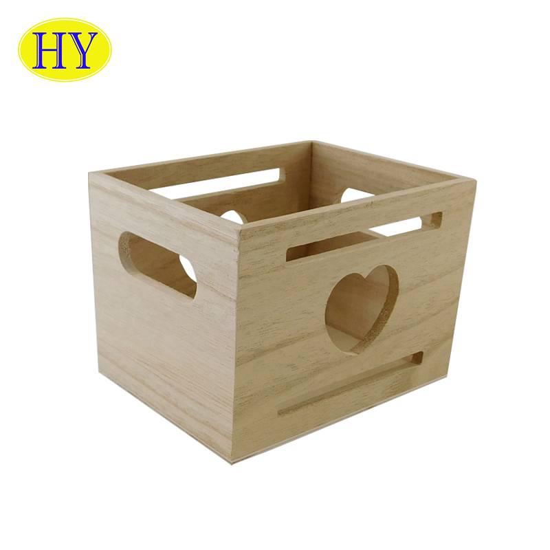 Country Style Antique Decoration Wooden Crate Box Bucket Wholesale For Sale