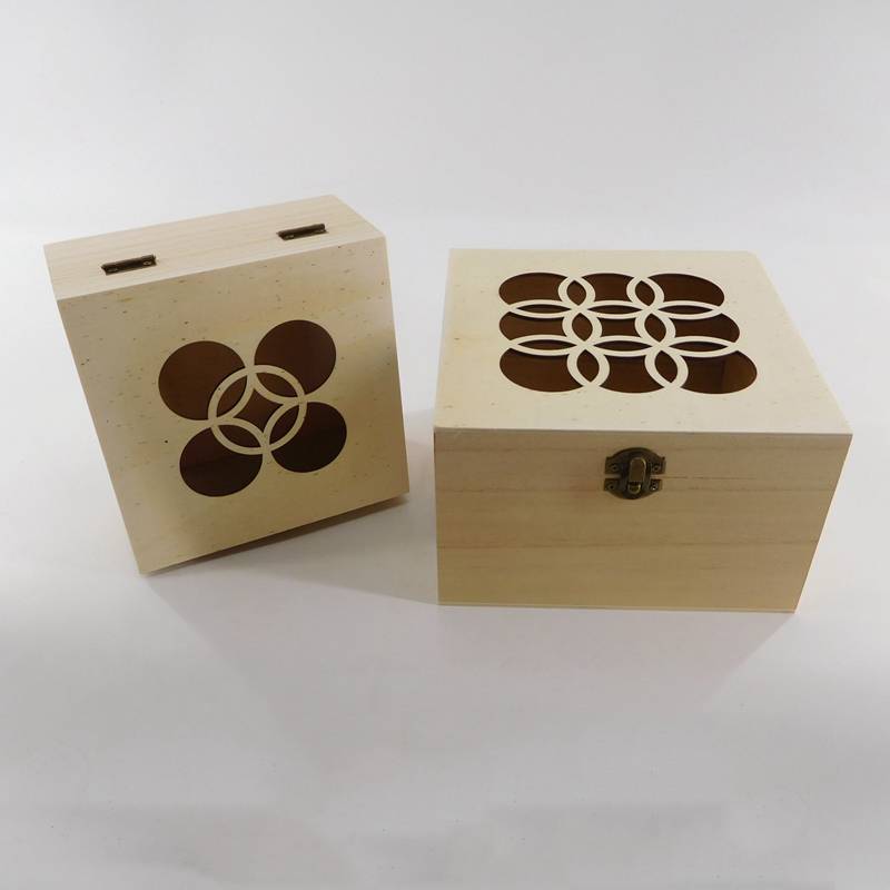 petite boîte en bois personnalisée pour l'emballage cadeau en gros