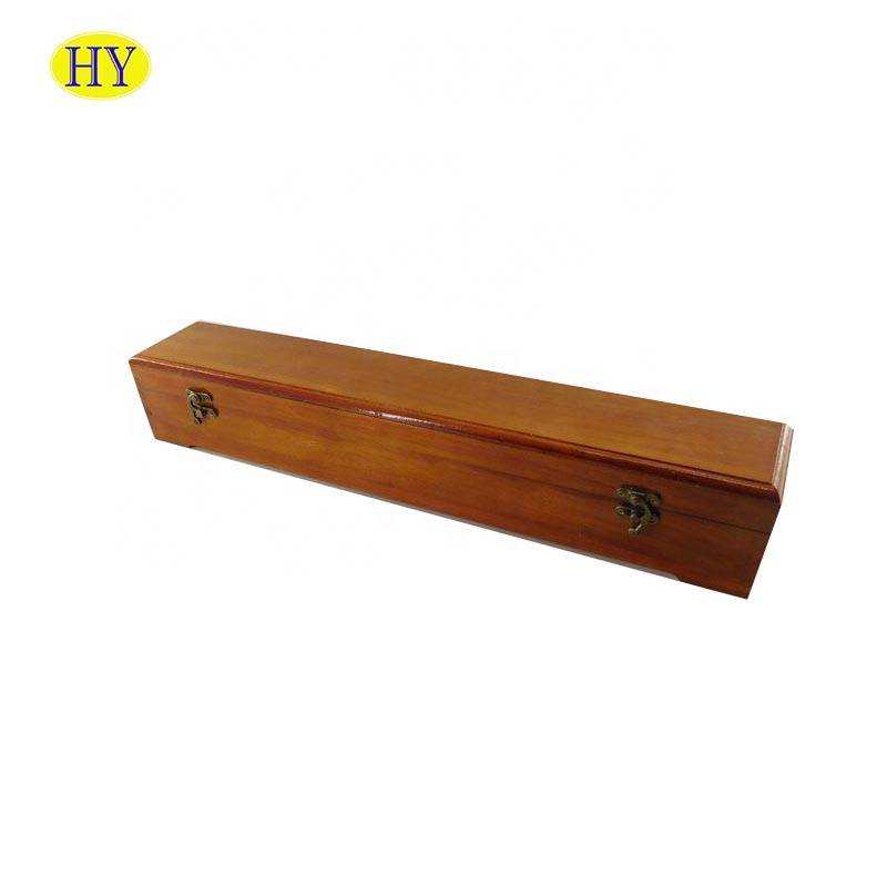 Scatola di rigalu artigianale in legnu Scatola di legnu fatta à a manu Scatola di legnu stampata persunalizata