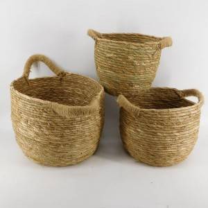 Seagrass Storage Baskets foar Home en Bathroom Organisaasje