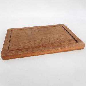Wood Cutting Board Hop Boards le Deep Juice Groove e nang le Grip Handles for Kitchen