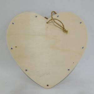 Träbildram Bröllopsgästbok med tomma hjärtan för bröllopsdagsavslutning Baby shower hemdekorationer