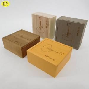 Caixa de madeira OEM barata de China con tapa deslizante