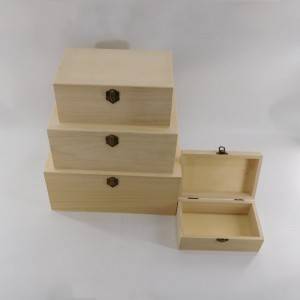 caixa de madeira inacabada barata da china