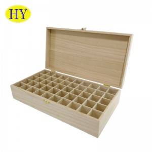caixa de óleo essencial de madeira de fábrica da china com compartimentos