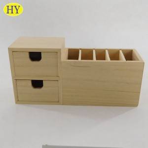 Unvollendeter Schreibtisch-Organizer aus Holz mit Schubladen, Lieferant aus China