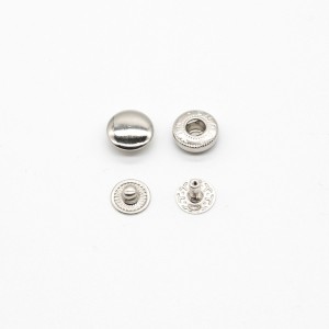 China Factory Olupese Aṣa 10mm 15mm Metal Snap Button