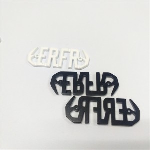 Etichetta metallica di logo personalizzata per costumi da bagno