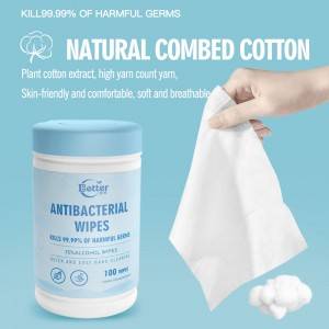Gamyklinės aukštos kokybės 80 įskaitų universalios paviršiaus valymo antibakterinės servetėlės