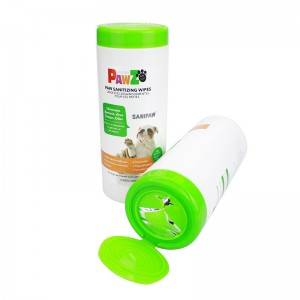 Pet Grooming Rengöring Pet Wipes Paw Sanitizing Wipes