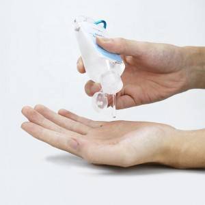 Desinfectante de mans de xel antibacteriano instantáneo con 70% de alcohol con chaveiro personalizable