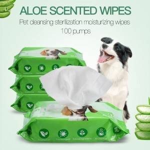 دستمال مرطوب حمام حیوانات خانگی با کیفیت بالا برای نظافت حیوانات خانگی برای سگ