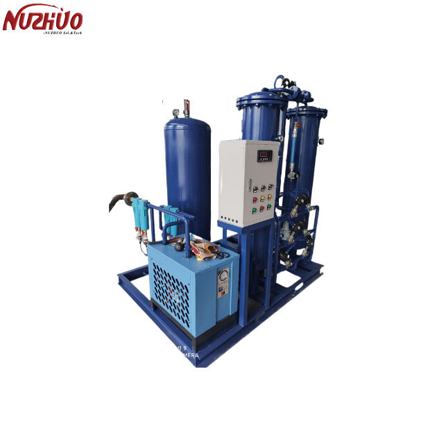 Generatore di azotu liquidu di alta purezza Piccole piante di gas di azotu di l'alimentariu 30L / H