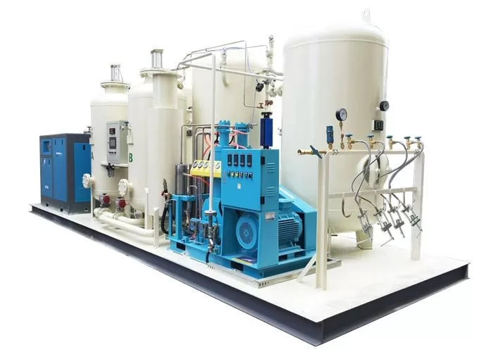 Висока чистоћа 90-96% индустријски и медицински Пса генератор кисеоника са системима за пуњење О2 Фабрика контејнера Истакнута слика