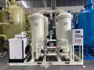 Mediese Psa-suurstofgasgenerator-maakmasjien 3Nm3 / H tot 200Nm3 / H Suiwerheid 93%