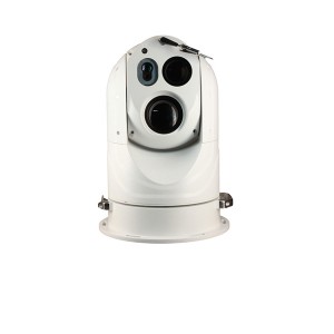 កាមេរ៉ា Gyroscope Anti Corrosion ជាមួយ Dual Sensor 300mm Zoom Optical HD Camera និង Infrared Thermal Imaging