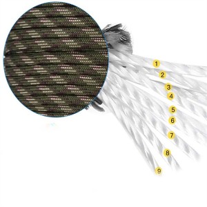 4mm Naylon Paracord 550 Parachute Cord-Resistant Tear-Resistant for Survival, Camping and Crafts