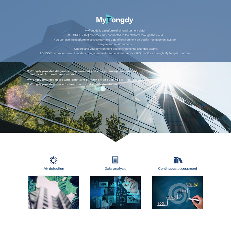 Predstavljena slika profesionalne podatkovne platforme »MyTongdy«.