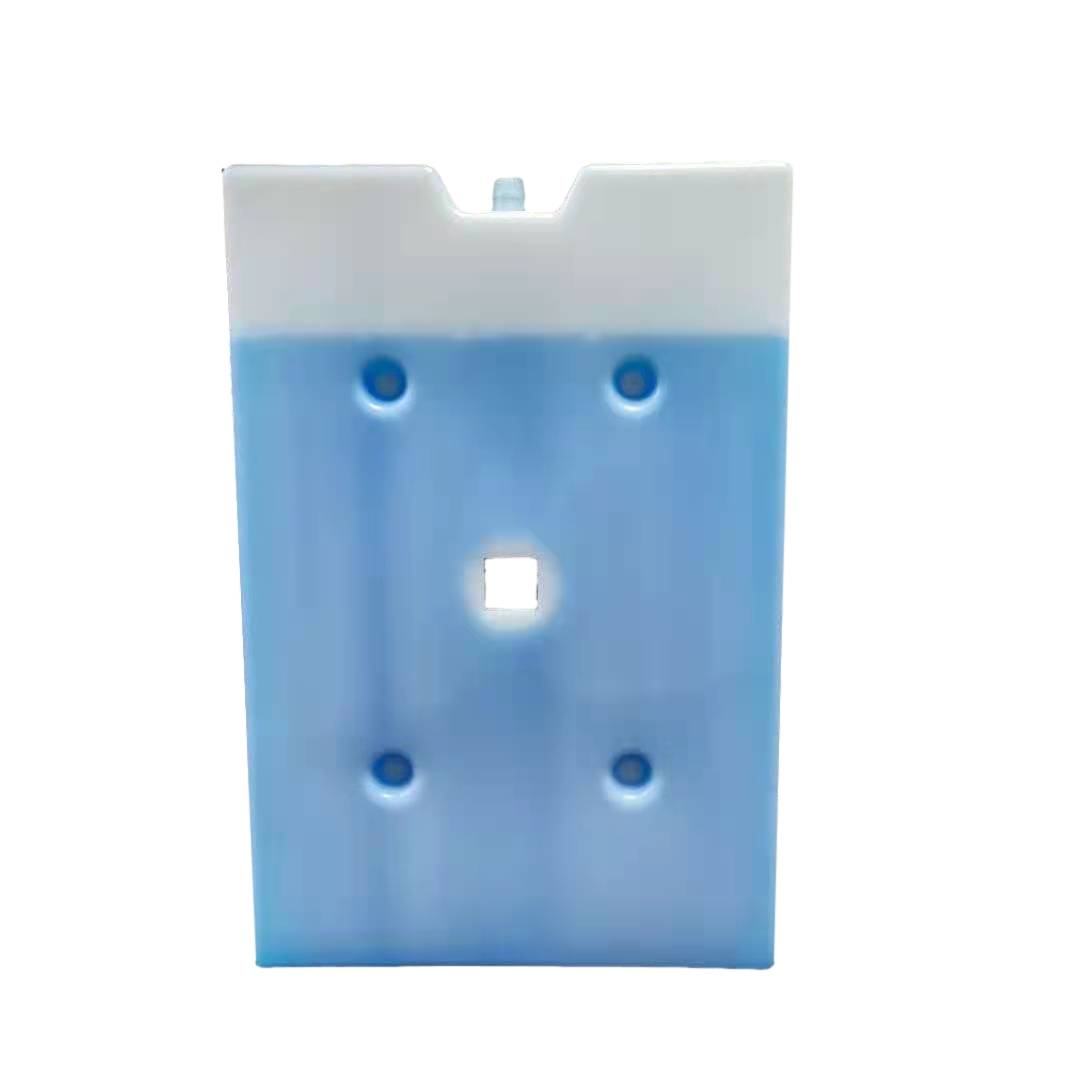 1500 ml ultra velik modri zamrzovalnik za večkratno uporabo, poln blokov ledenega gela za hladilne vrečke Predstavljena slika
