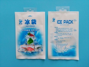 Wiederverwendbarer, gefüllter Wasser-Eisbeutel, trockener Kaltgel-Pack aus Kunststoff, 400 ml Wasserinjektions-Eisbeutel