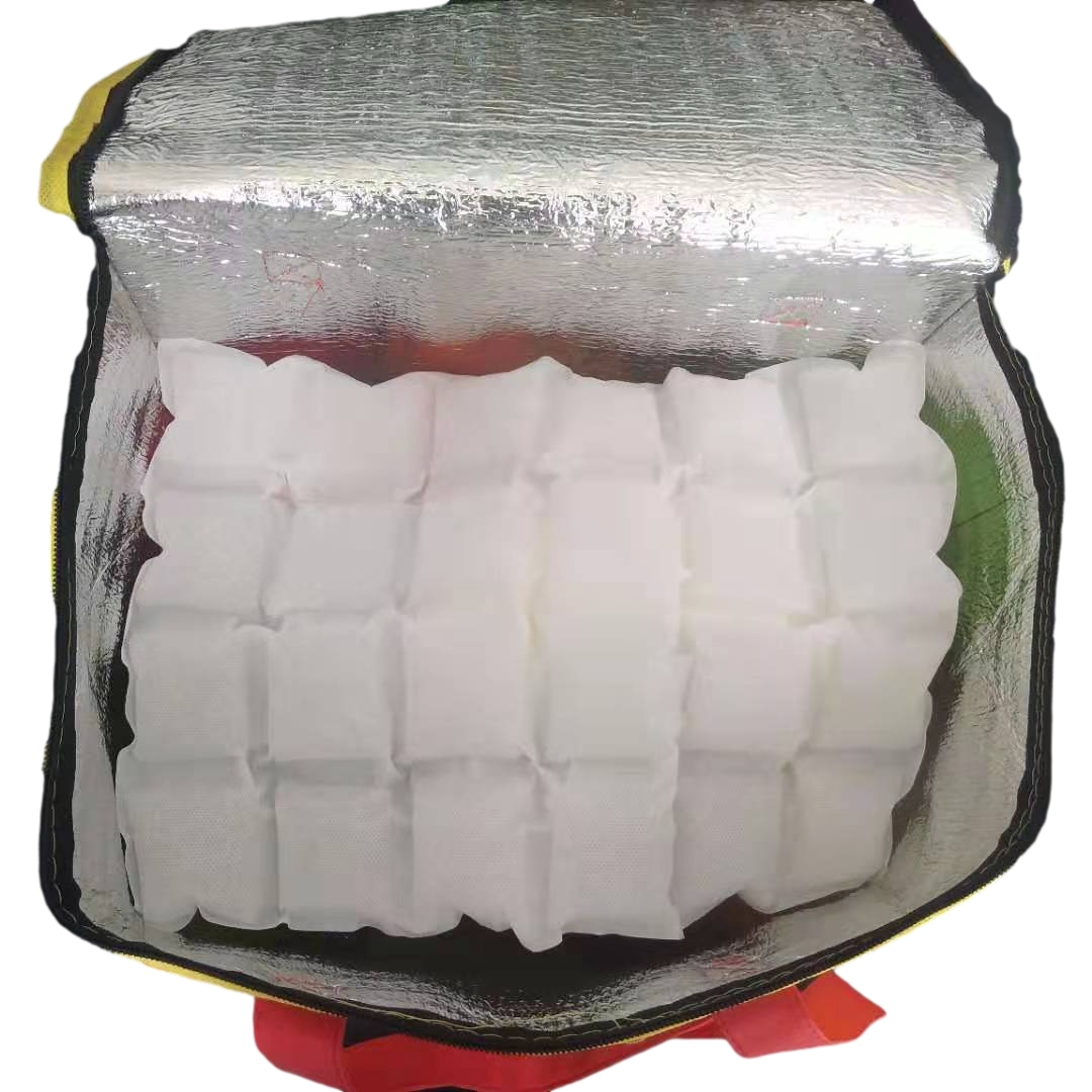 24cubes Hydrate Dry Ice Pack Technic Ice 3Ply Reusable Ice Packs sheet bakeng sa polokelo e batang ea lijo tsa leoatleng le lipalangoang.