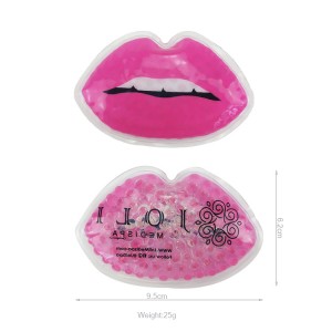 Lip Ice Pack  Flexible Reusable Cooling Pad Cold Compress for Cosmetic, Swelling, Injuries Pain Relief and Eye Relax  Cold Use for Lip Keep Lipstick from Fading,Gift for Girl Woman.