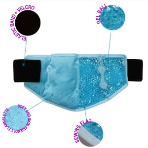 Crystal super soft plush cloth neck care gel beads cold hot ice pack