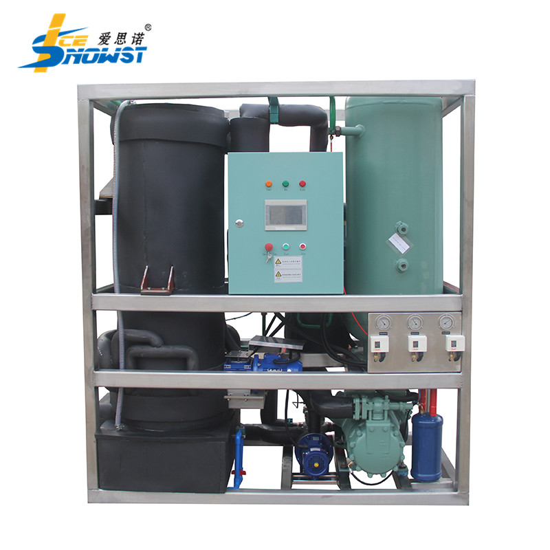 Máquina automática de tubos de hielo ICESNOW 5T/day con condensador remoto refrigerado por aire de alta eficiencia