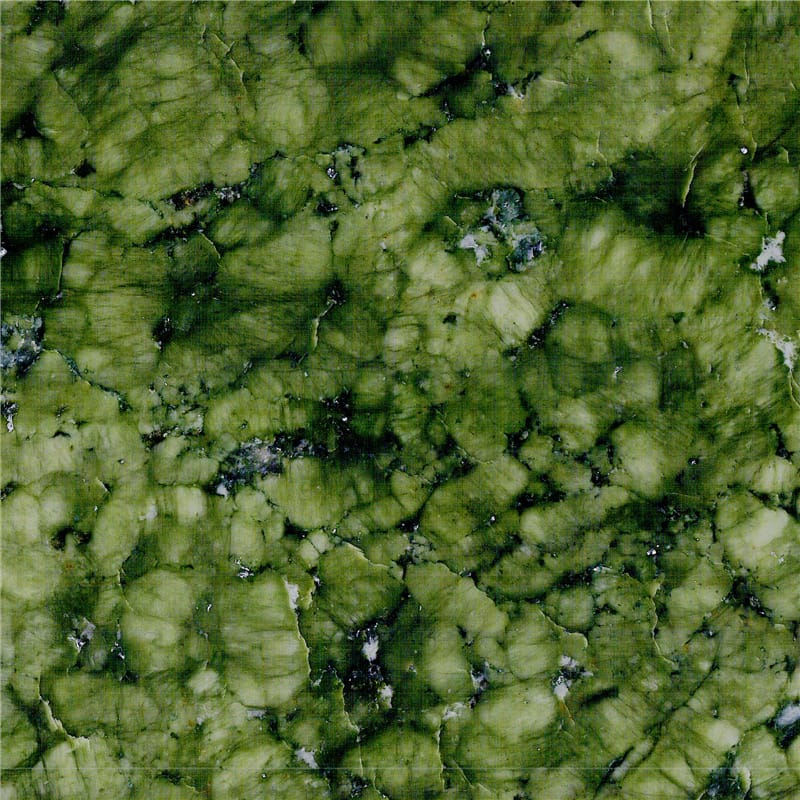 Predstavljena slika kitajskega naravnega marmorja Ming Green Verde Ming