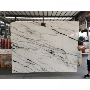 Seres Orientales Calacatta White Mont Blanc Marmor Slab for Project