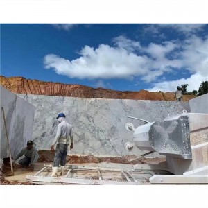Super White Brazilian Quartzite Luxury Grey Stone Natural Material