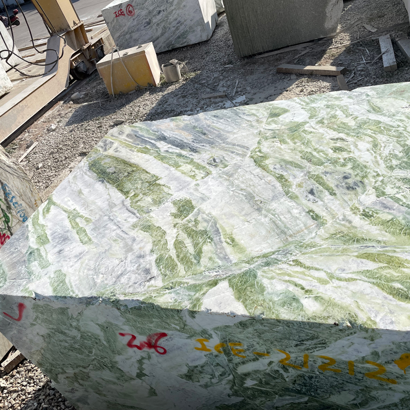 Hiina antiikroheline marmor Ancient Times Raggio Verde plokk