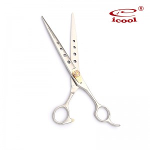 Pet Grooming Scissors Shears With Blade Holes For Dog