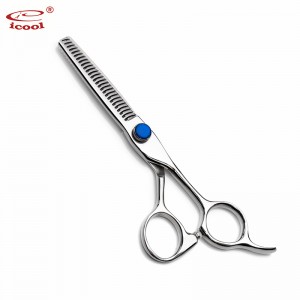 Cheap Discount Hot Scissors For Hair Manufacturers Suppliers - Fine Cutting Performance Hair Thinning Scissors With Blue Diamond Screw – Icool