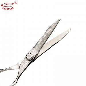 Pure Handmade VG10 Barber Scissors With Carved Patterns