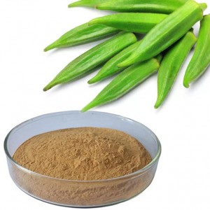 Okra-extract, gebruikt voor natuurlijk supplement. Bulkverkoop van voorraad