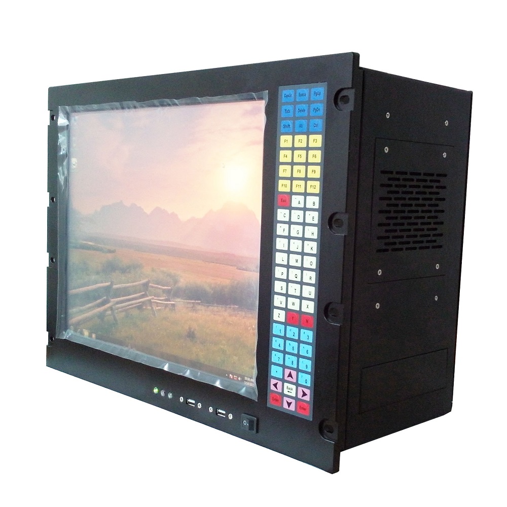 맞춤형 랙 마운트 산업용 워크스테이션 - 17인치 LCD 포함