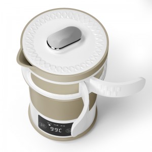 „Spadger“ nešiojamas sulankstomas elektrinis virdulys maistui tinkamas silikoninis karšto vandens katilas greito virimo kelioninis elektrinis vandens virdulys