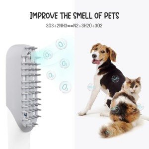 Pet massage comb, deodorization, sterilization and disinfection comb, dog cat cleaning comb, pet cleaning brush，Best selling cat and dog flea louse cleaning brush, pet electronic cleaning brush, p...
