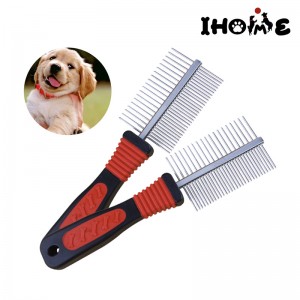Renewable Design for Puppies Protective Collar - Dog Grooming Comb, Metal Shedding Brush, Deshedding Fur Rake – Ihome
