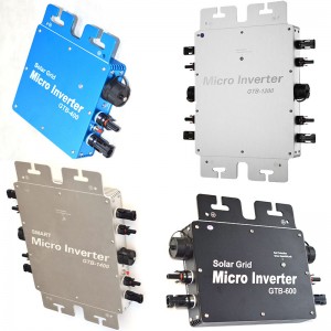 400-2000 W saules režģa savienojuma mikroinvertors, IP65 ūdensizturīgs mikroinvertors saules enerģijas sistēmai