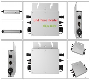 400-2000W Solar Grid Tie Micro Inverter, IP65 Waterproof Micro Inverter pikeun sistem tanaga surya